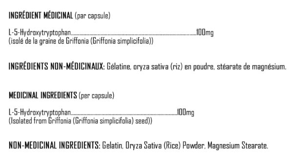 XPN - 5-HTP - ingredients