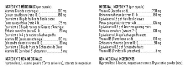 XPN - Corti Stab - Ingredients