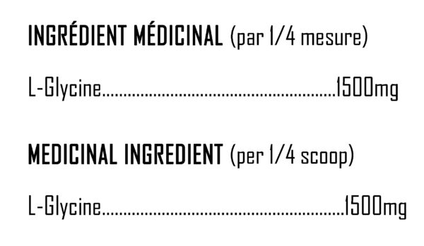 XPN - Glycine-X - Ingredients