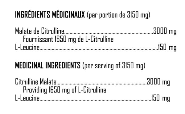 XPN - L-Citrulline - Ingredients