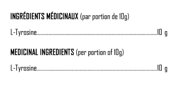 XPN - L-Tyrosine - Ingredients