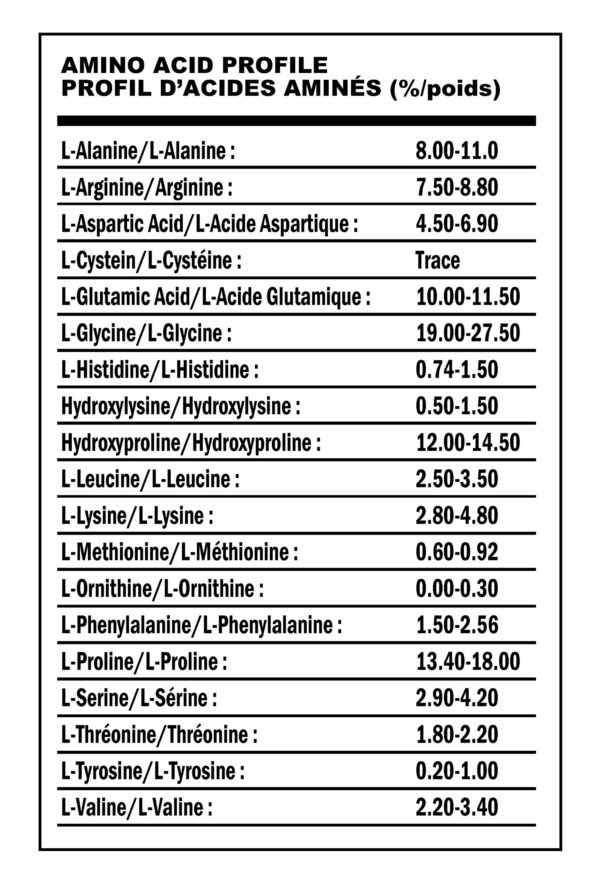 XPN - Liquid Collagen - Ingredients