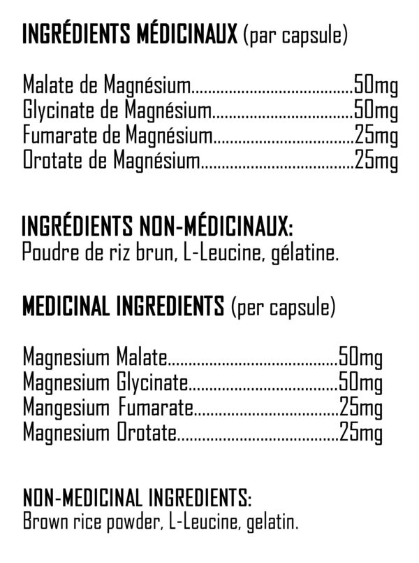 XPN - Mag-4 - Ingredients