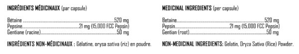 XPN - Pro HCL - Ingredients