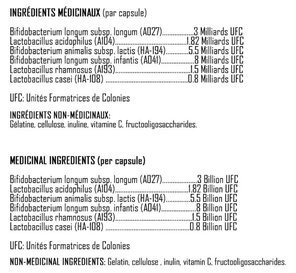 XPN - Probiosix 20B - Ingredients