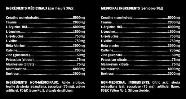 XPN - Rush Hour - Ingredients