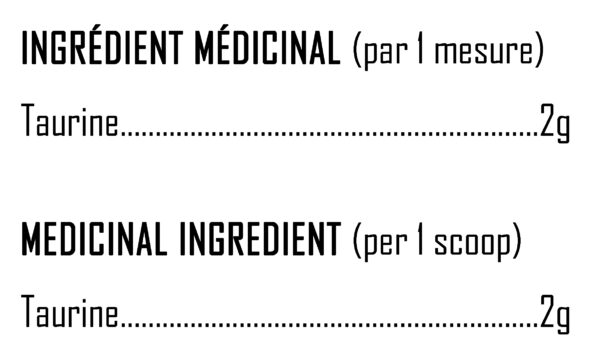 XPN - Taurine-X - Ingredients