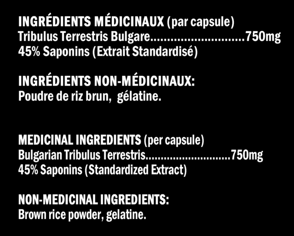 XPN - Tribul-X - Ingredients