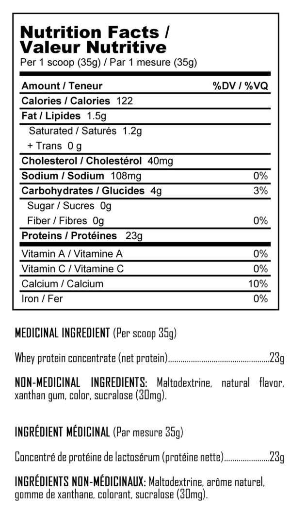 Whey-X - ingredients