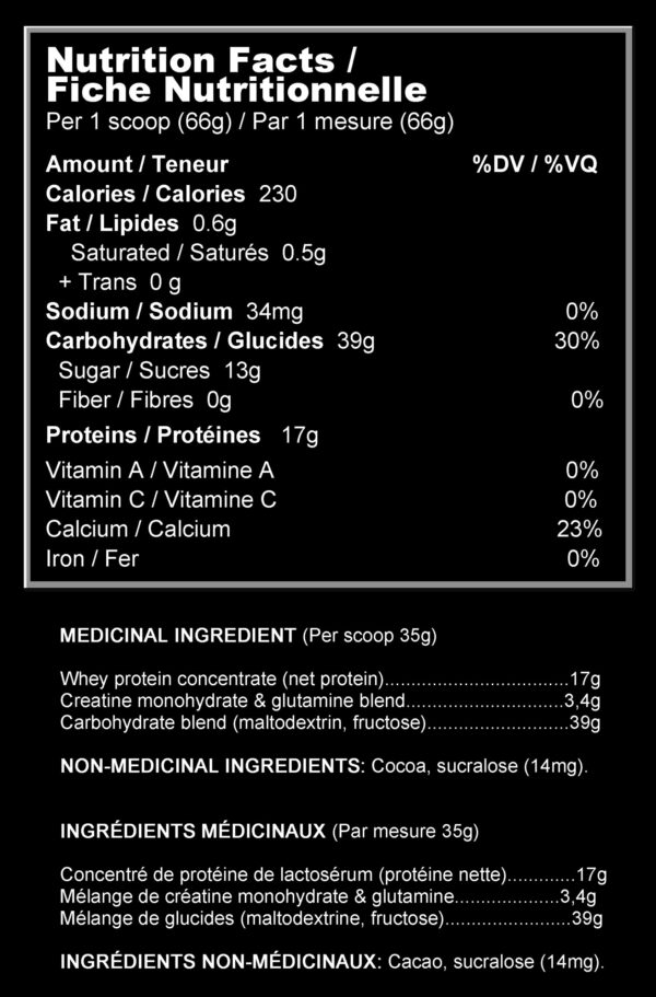 XPN - Xtrem Gainer - Ingredients